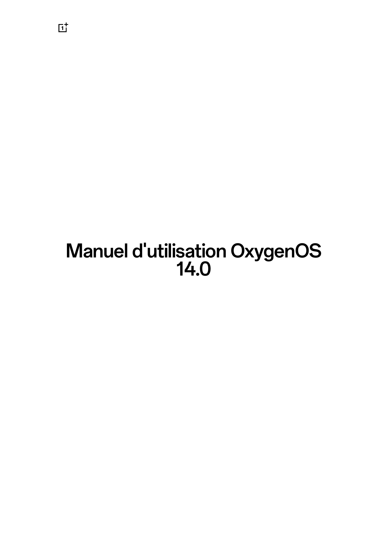 Manuel d'utilisation OxygenOS14.0