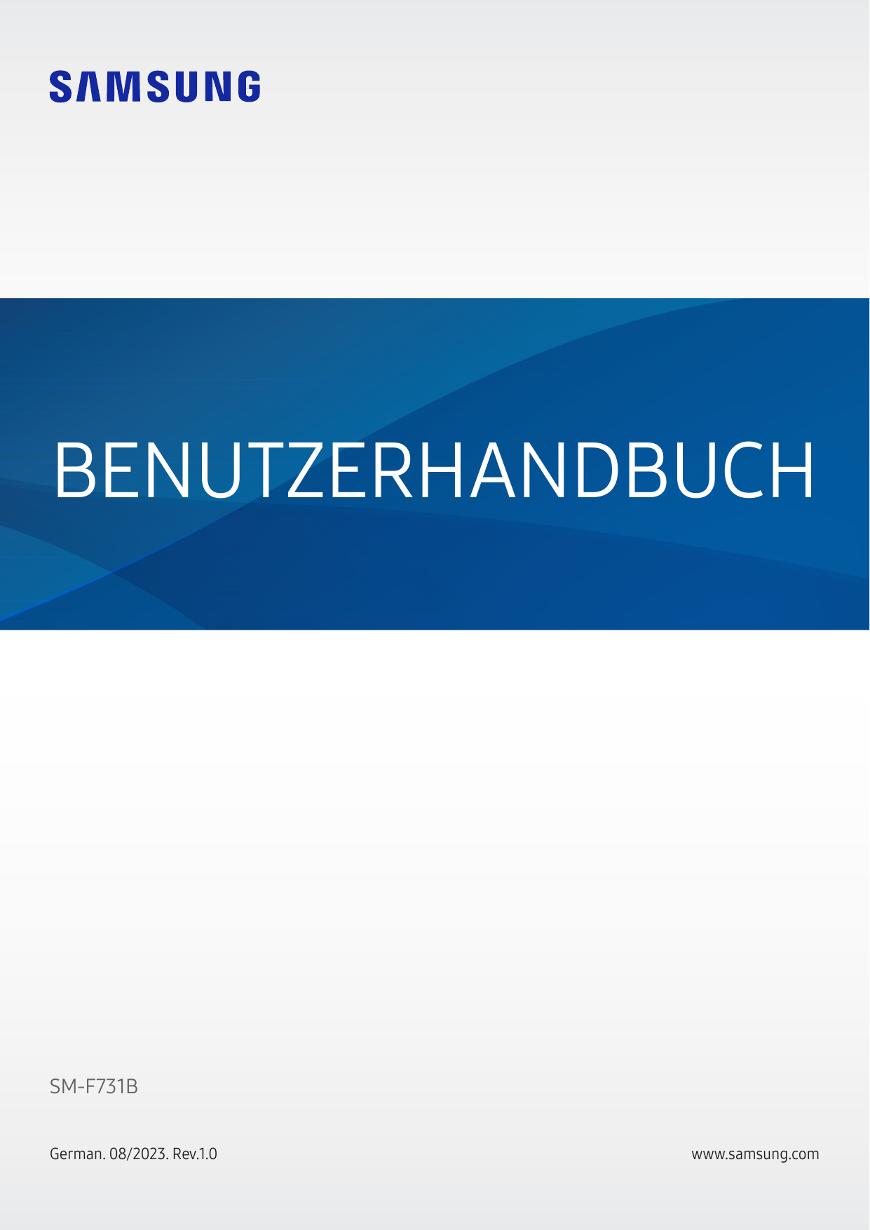 BENUTZERHANDBUCHSM-F731BGerman. 08/2023. Rev.1.0www.samsung.com