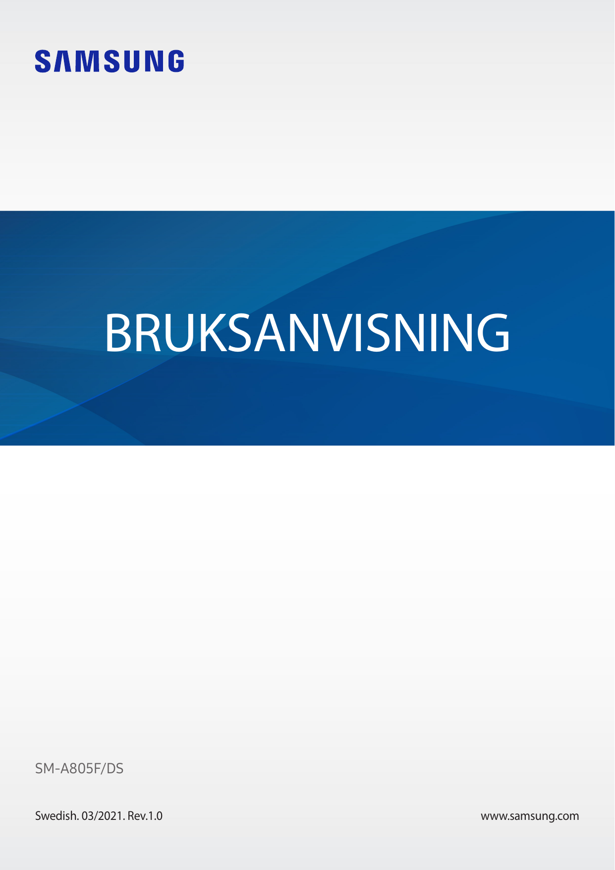 BRUKSANVISNINGSM-A805F/DSSwedish. 03/2021. Rev.1.0www.samsung.com