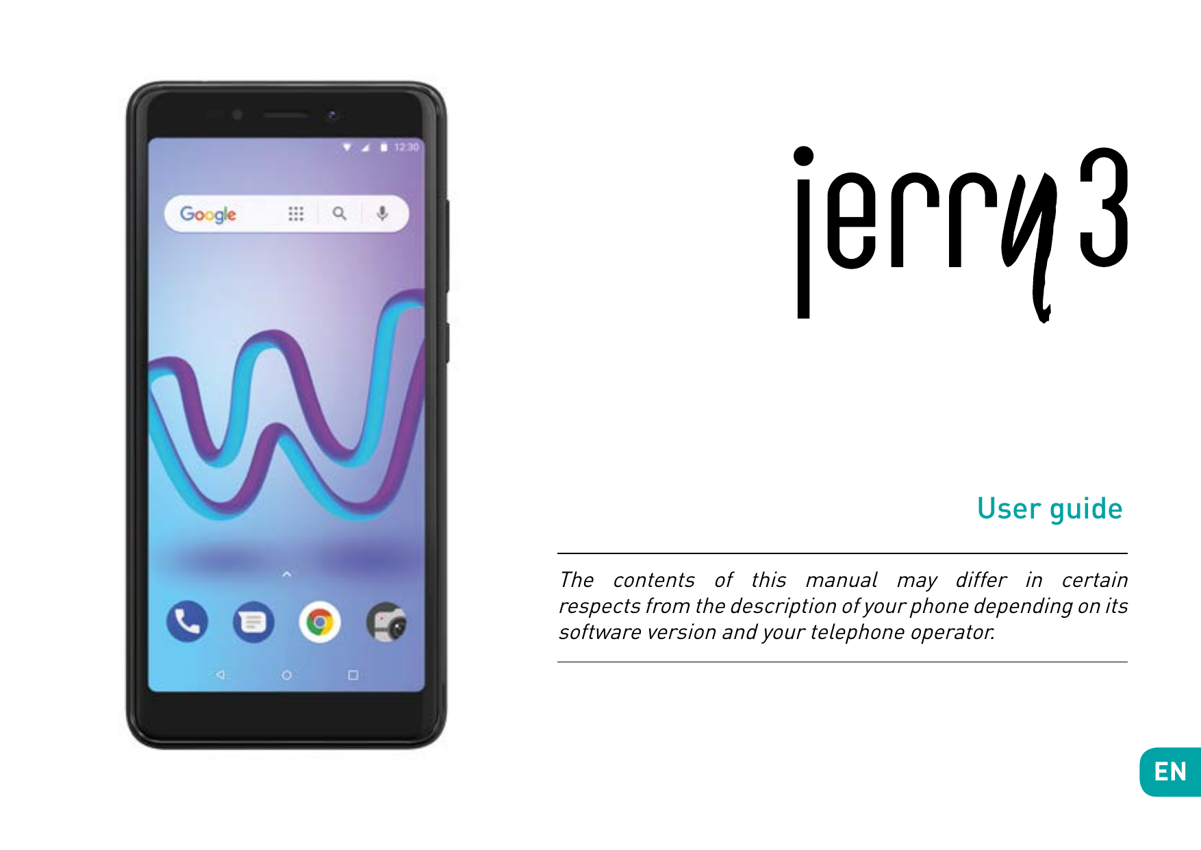 User guideThe contents of this manual may differ in certainrespects from the description of your phone depending on itssoftware 