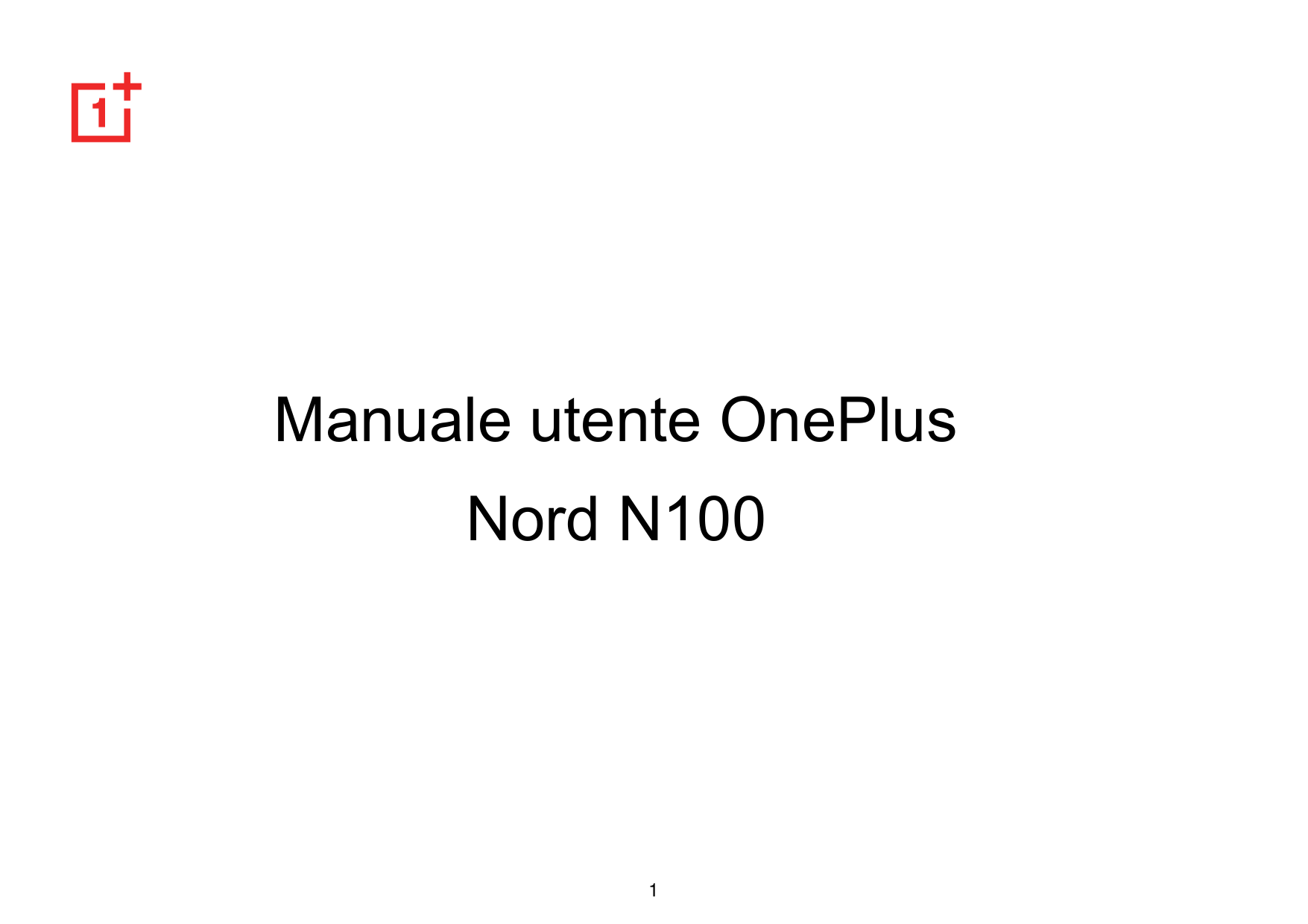 Manuale utente OnePlusNord N1001