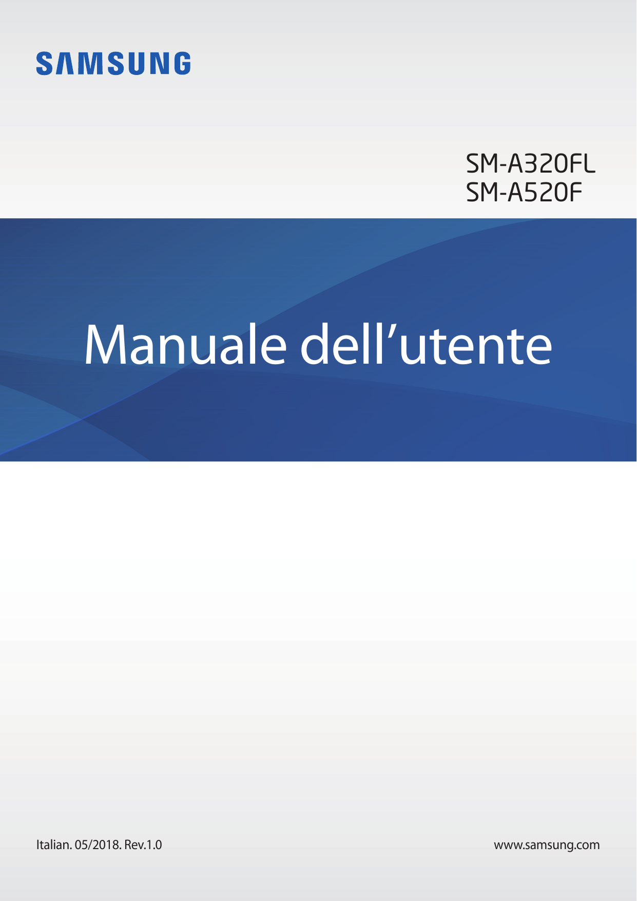 SM-A320FLSM-A520FManuale dell’utenteItalian. 05/2018. Rev.1.0www.samsung.com