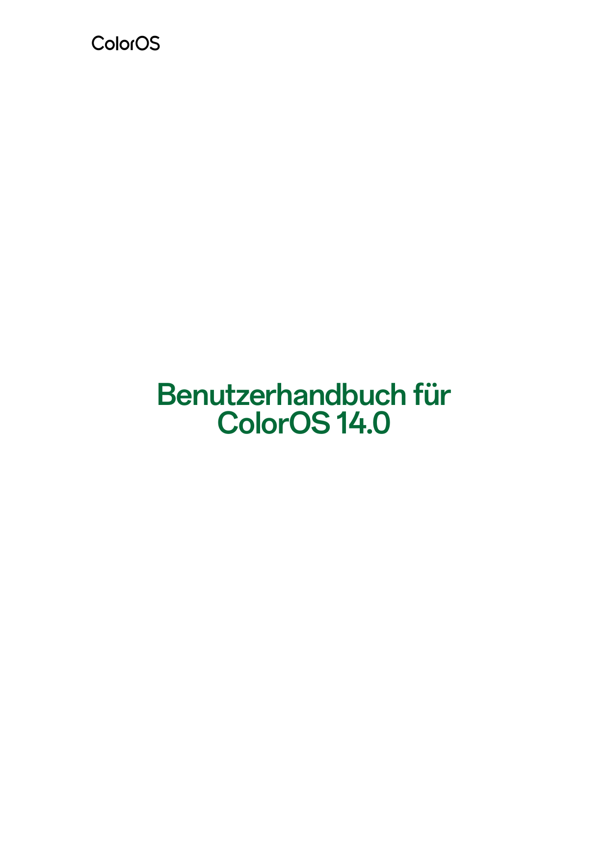 Benutzerhandbuch fürColorOS 14.0