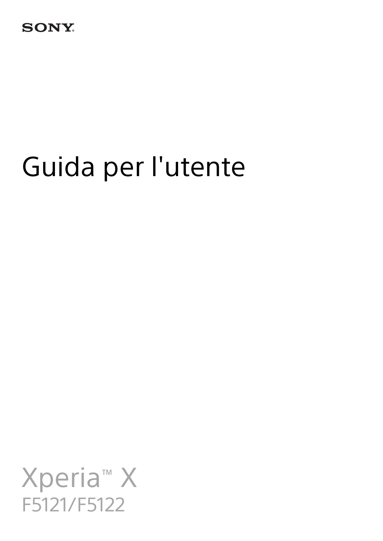 Guida per l'utenteXperia™ XF5121/F5122