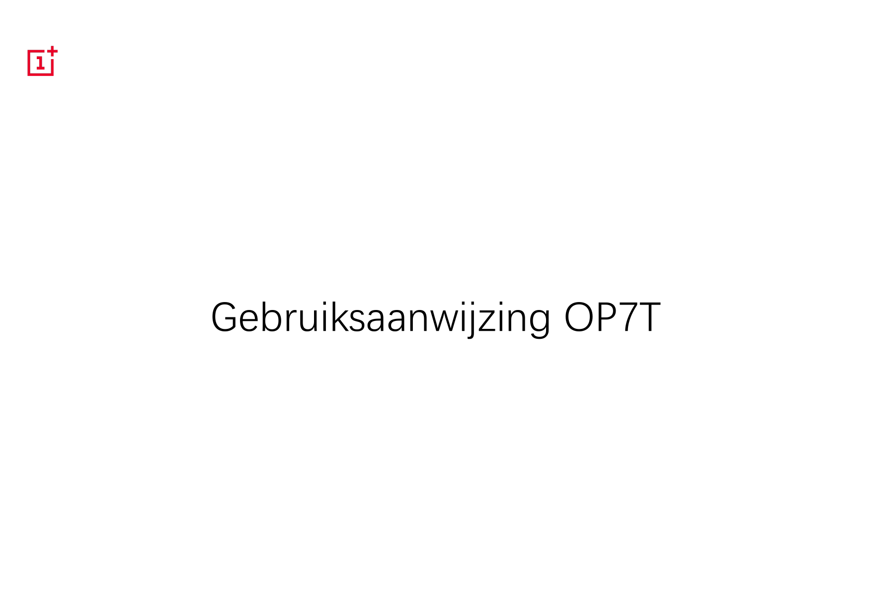 Gebruiksaanwijzing OP7T