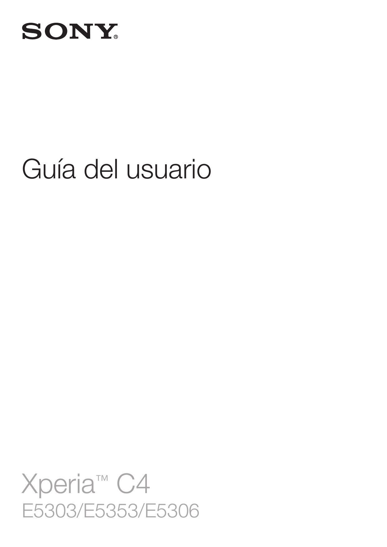 Guía del usuarioXperia™ C4E5303/E5353/E5306