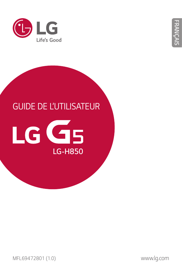 FRANÇAISGUIDE DE L’UTILISATEURLG-H850MFL69472801 (1.0)www.lg.com