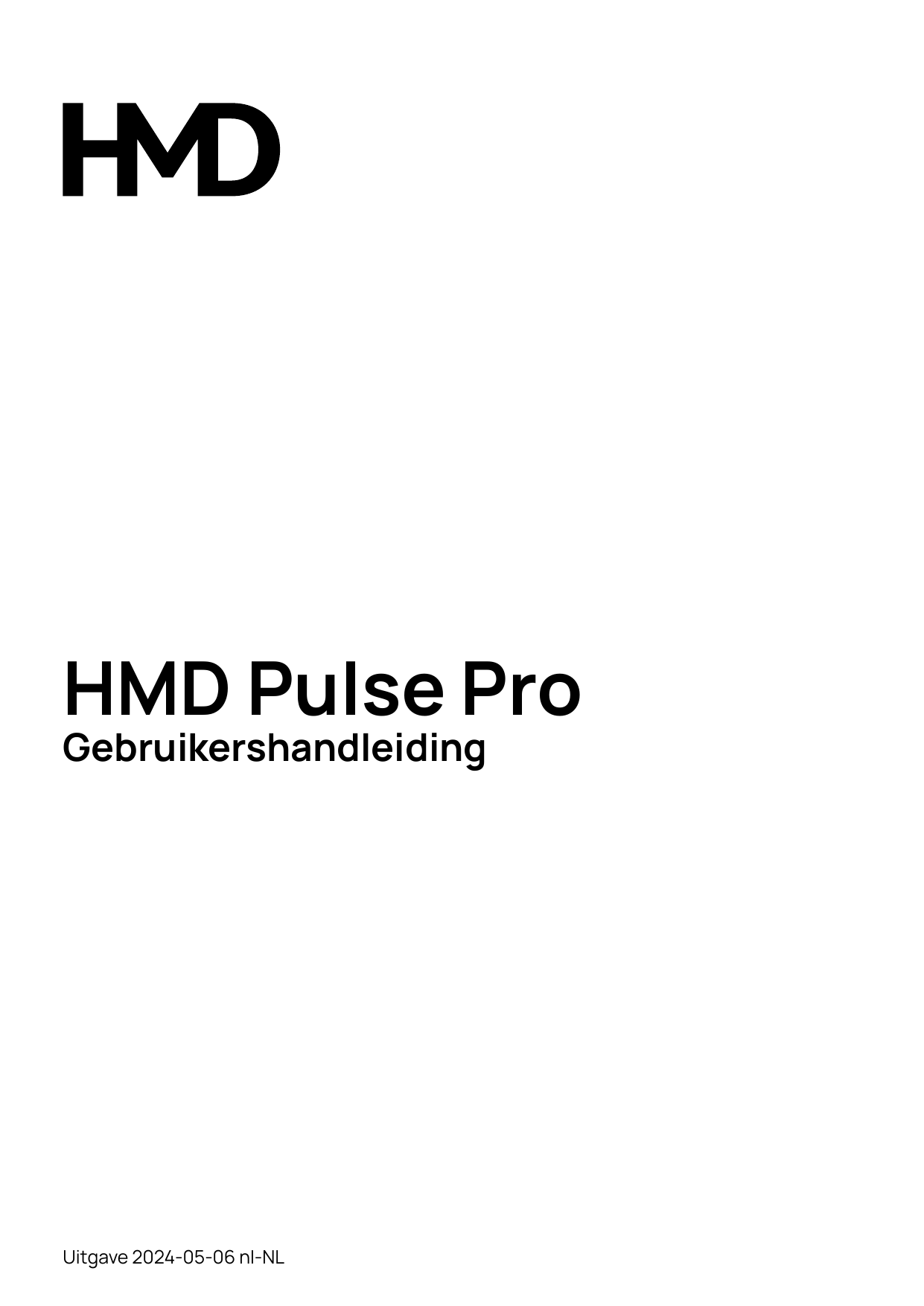 HMD Pulse ProGebruikershandleidingUitgave 2024-05-06 nl-NL