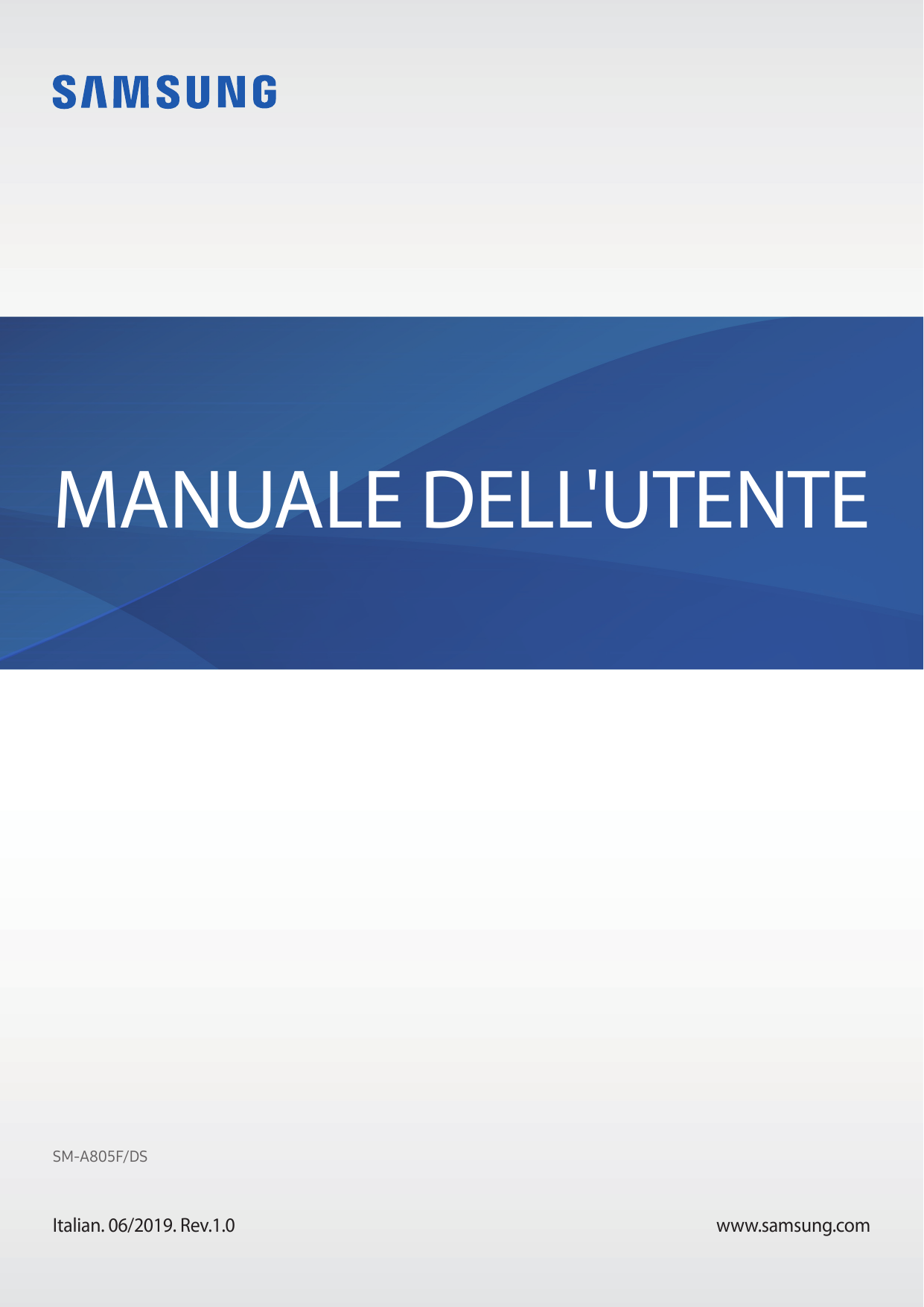 MANUALE DELL'UTENTESM-A805F/DSItalian. 06/2019. Rev.1.0www.samsung.com