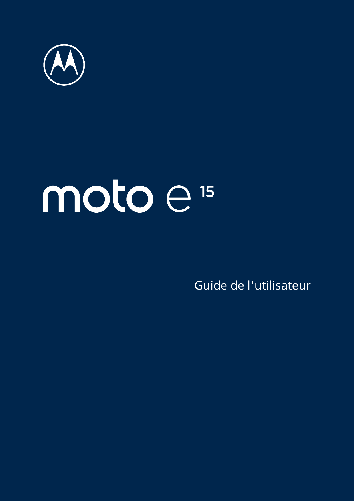 Guide de l'utilisateur