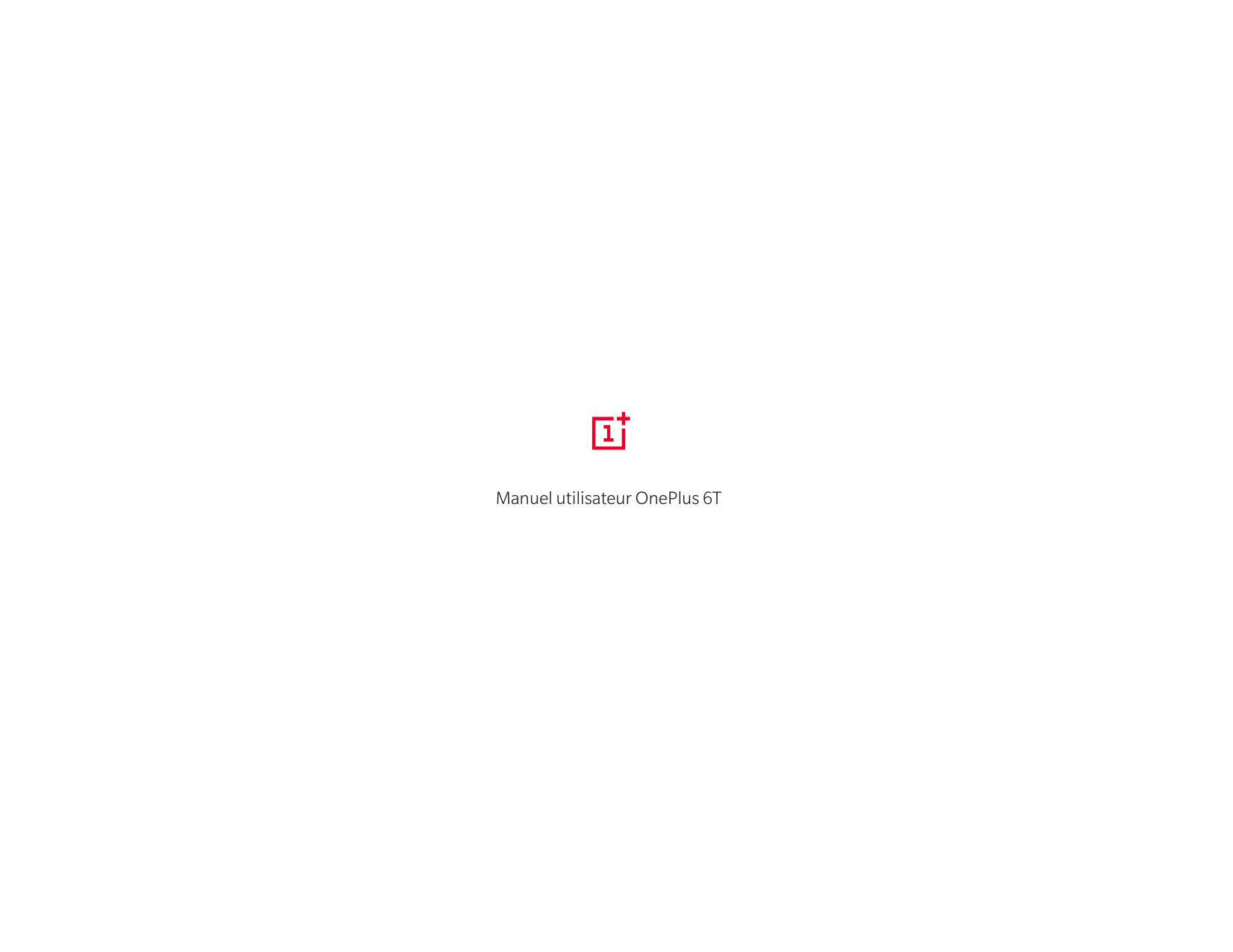 Manuel utilisateur OnePlus 6T