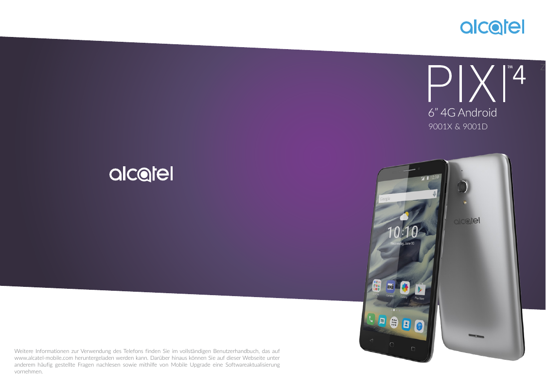 z9001X & 9001DWeitere Informationen zur Verwendung des Telefons finden Sie im vollständigen Benutzerhandbuch, das aufwww.alcatel