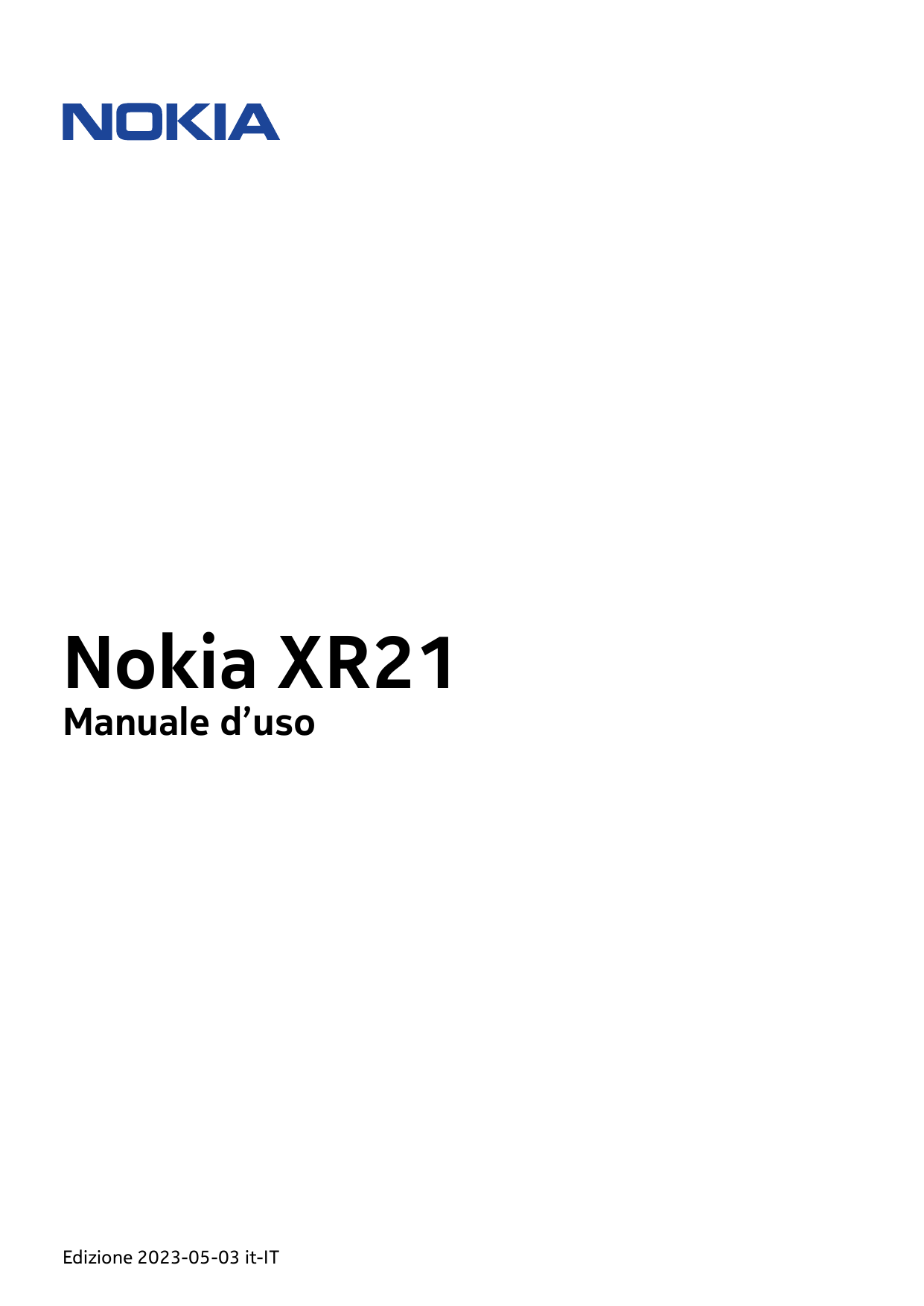 Nokia XR21Manuale d’usoEdizione 2023-05-03 it-IT