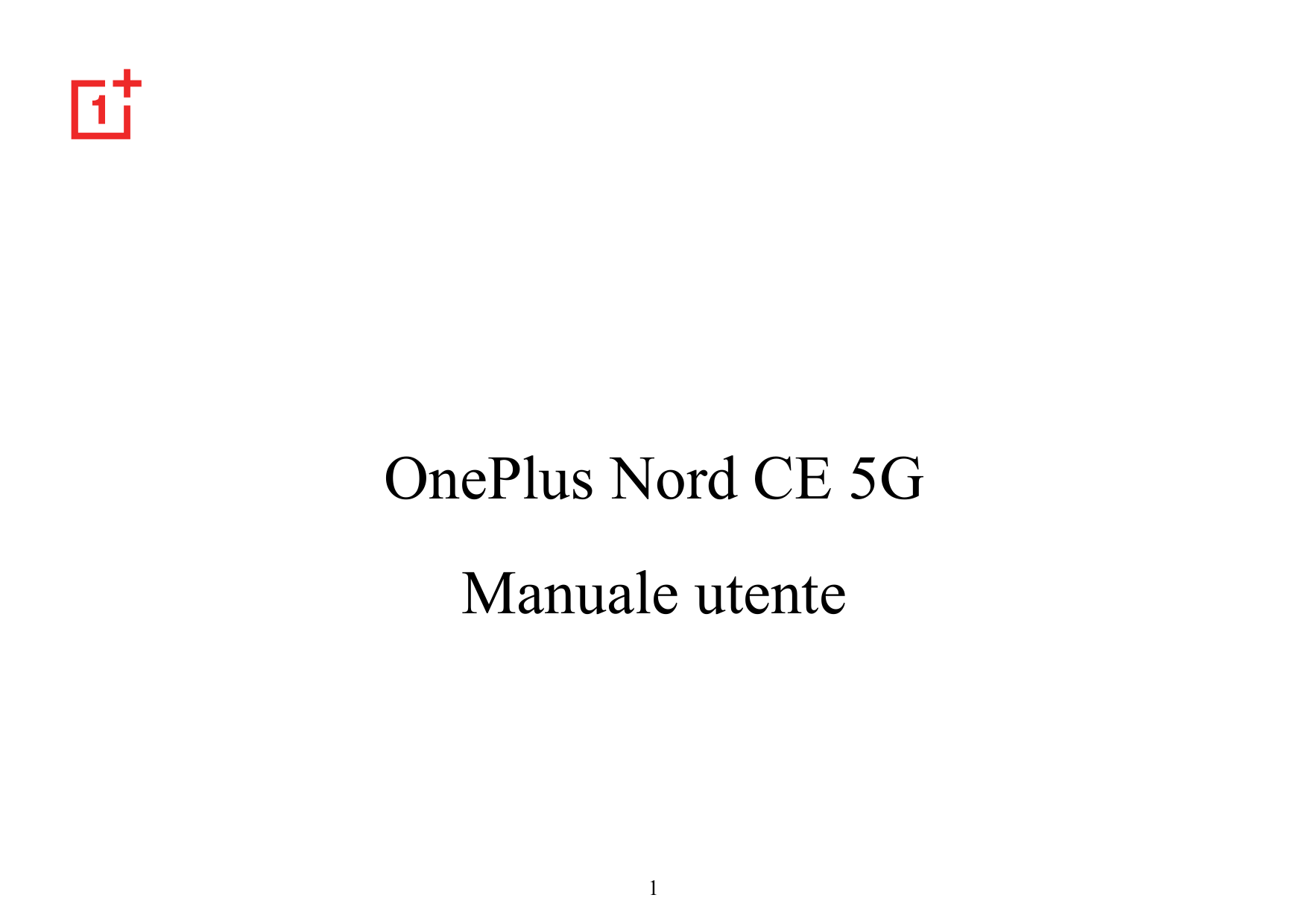 OnePlus Nord CE 5GManuale utente1