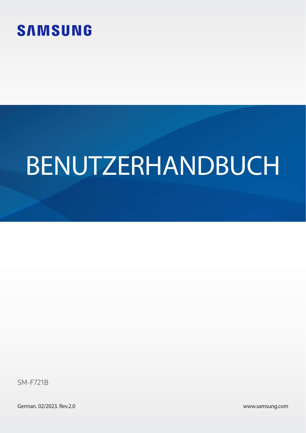 BENUTZERHANDBUCHSM-F721BGerman. 02/2023. Rev.2.0www.samsung.com