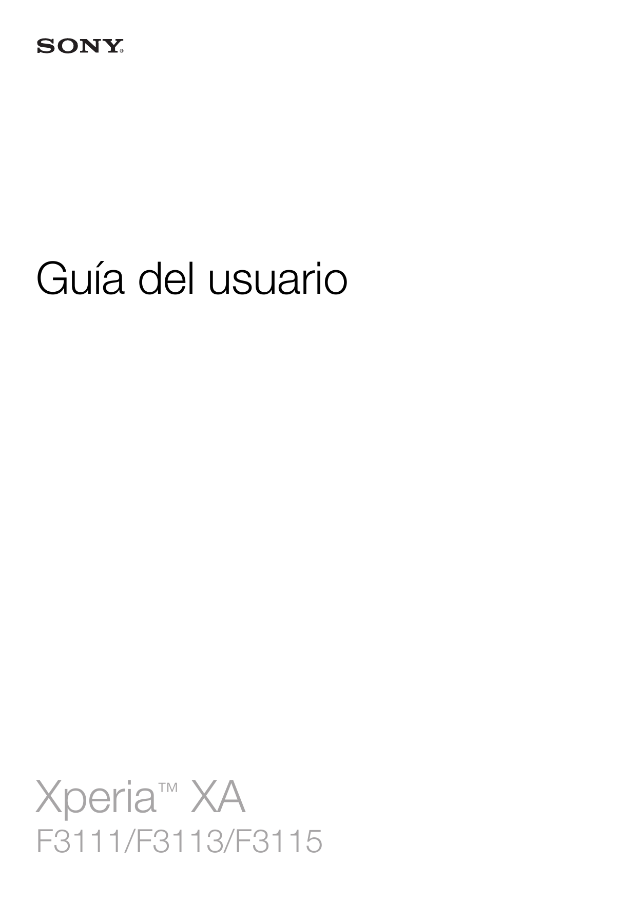 Guía del usuarioXperia™ XAF3111/F3113/F3115