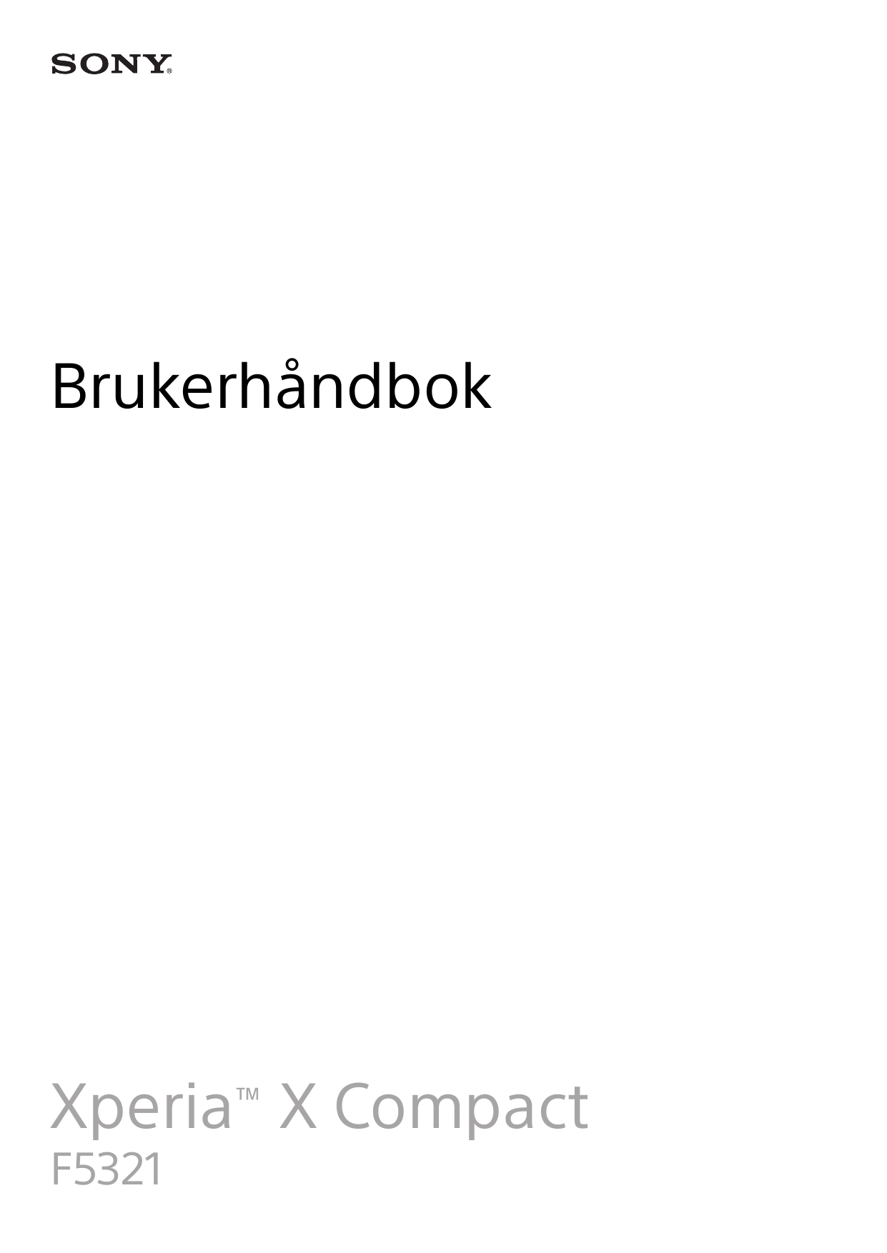 BrukerhåndbokXperia™ X CompactF5321
