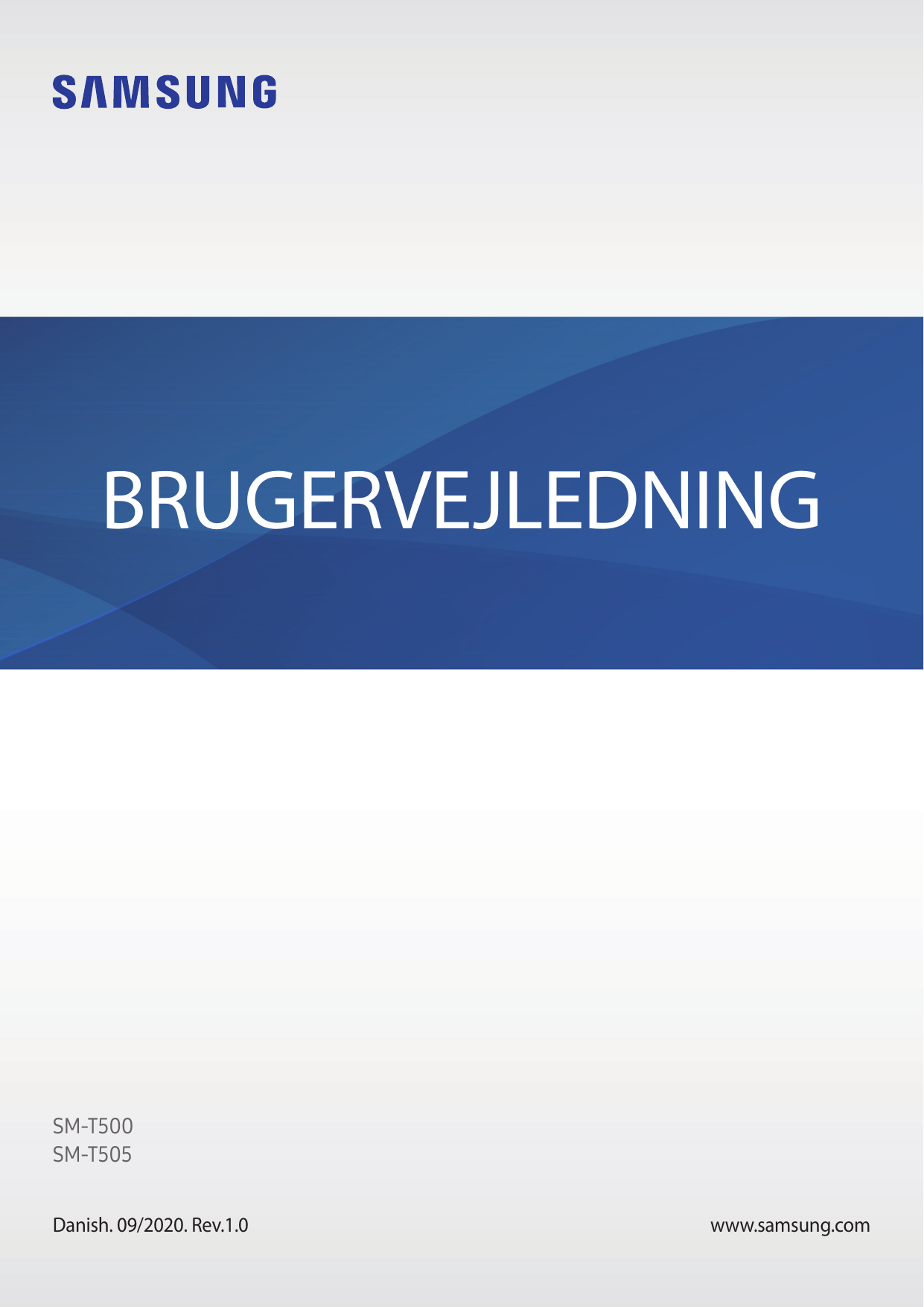 BRUGERVEJLEDNINGSM-T500SM-T505Danish. 09/2020. Rev.1.0www.samsung.com