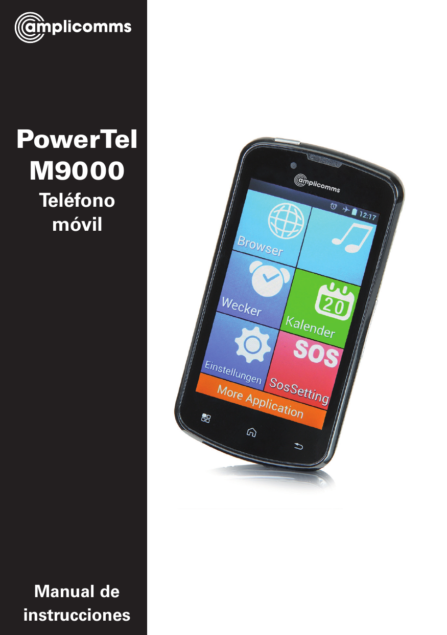 PowerTelM9000TeléfonomóvilManual deinstrucciones