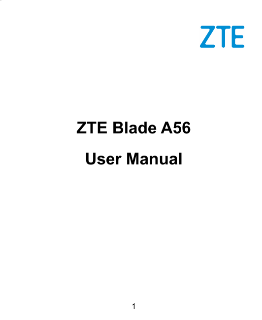 ZTE Blade A56User Manual1