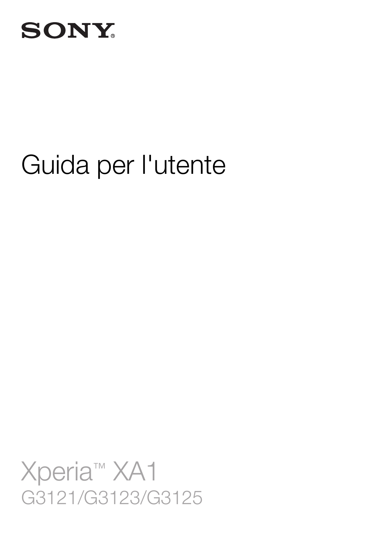 Guida per l'utenteXperia™ XA1G3121/G3123/G3125