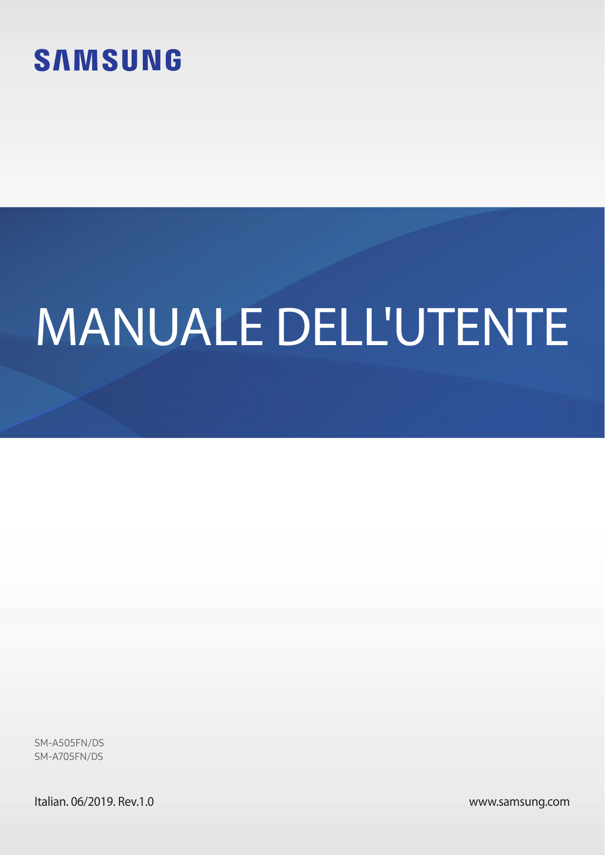 MANUALE DELL'UTENTESM-A505FN/DSSM-A705FN/DSItalian. 06/2019. Rev.1.0www.samsung.com