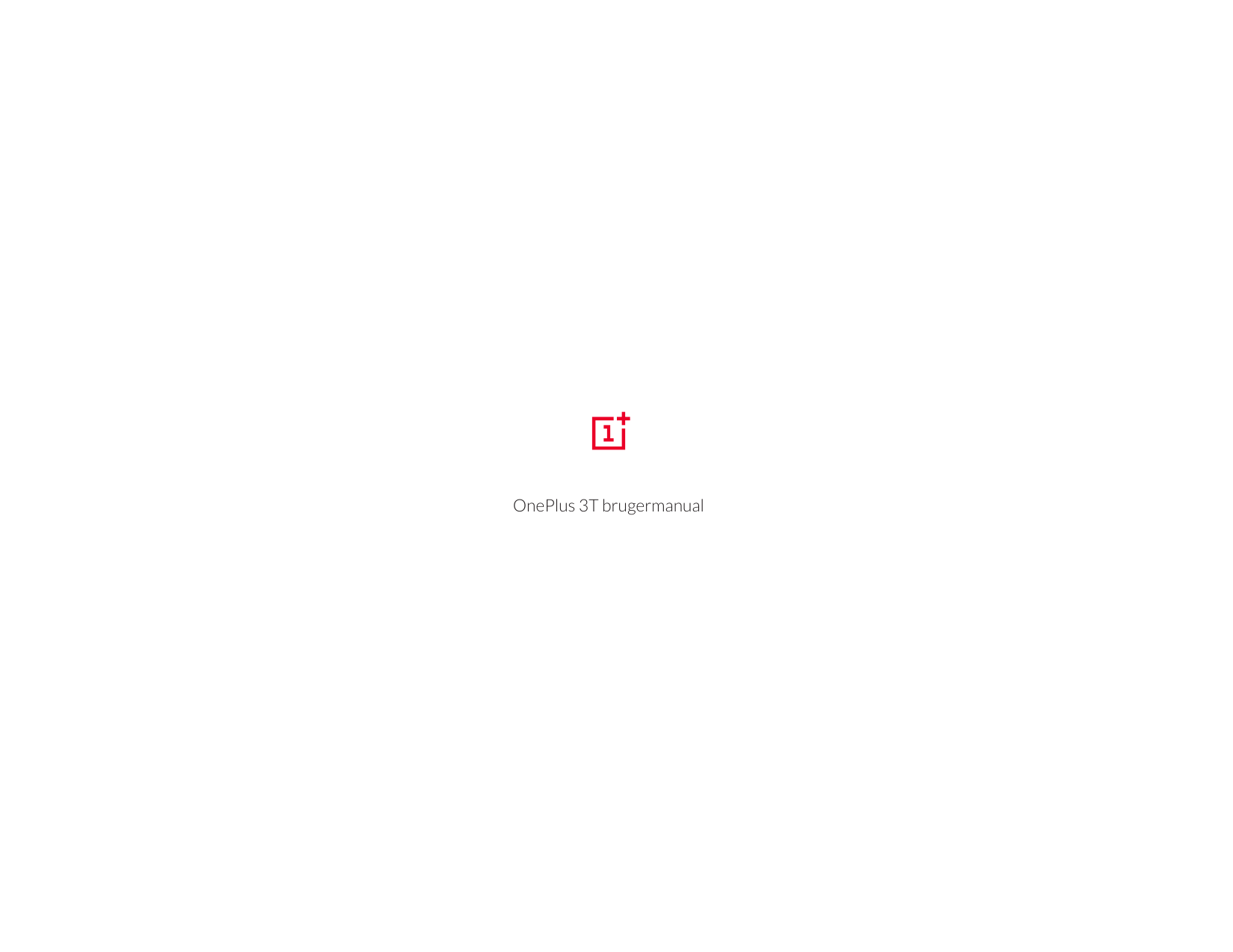 OnePlus 3T brugermanual