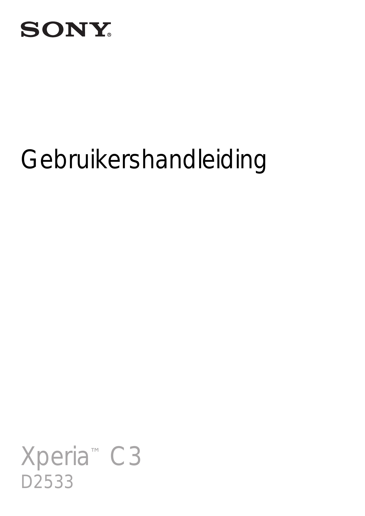 GebruikershandleidingXperia™ C3D2533