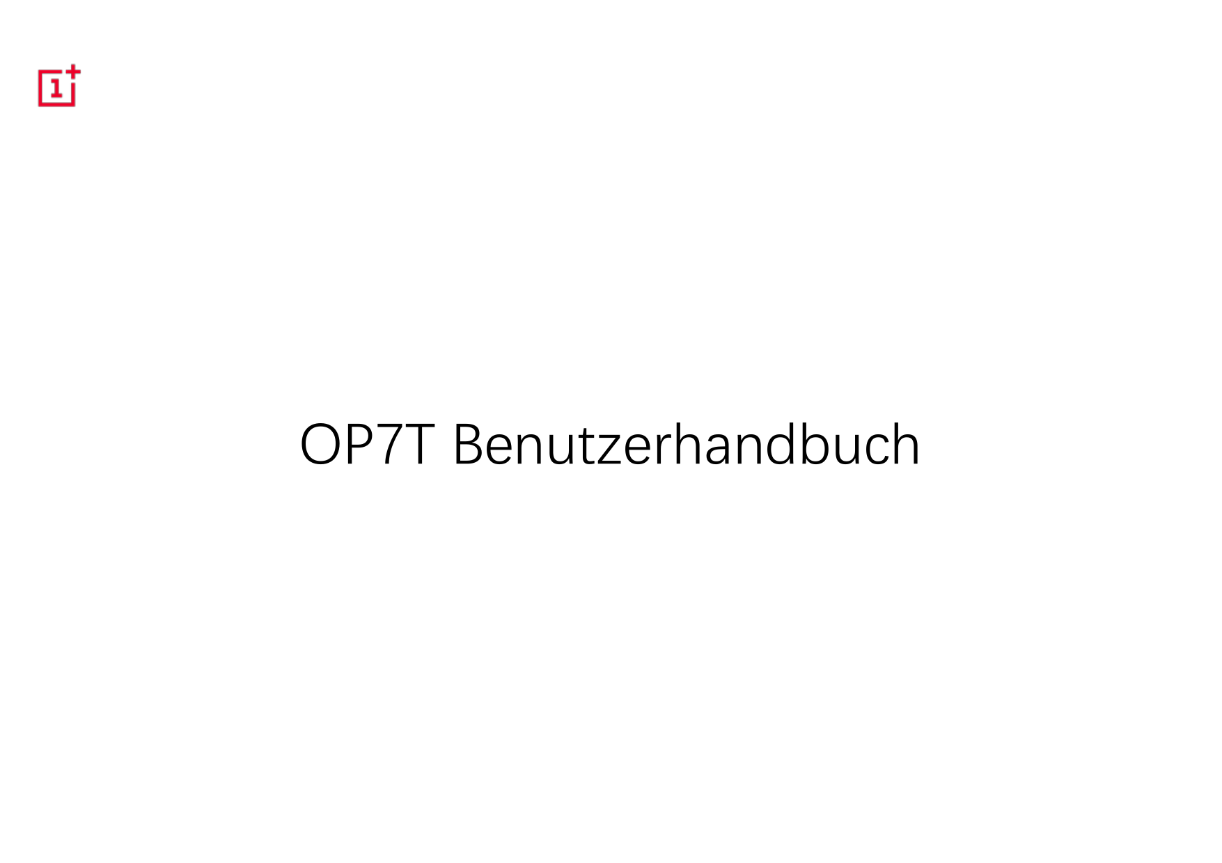 OP7T Benutzerhandbuch
