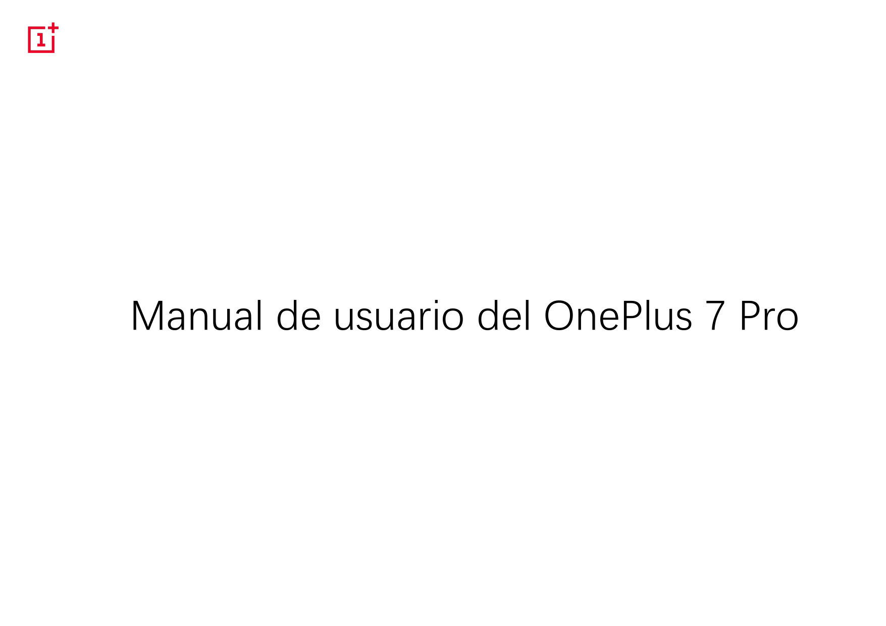 Manual de usuario del OnePlus 7 Pro
