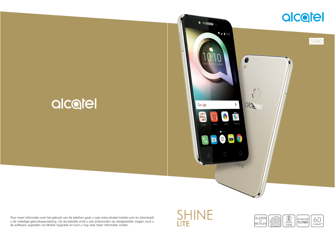Voor meer informatie over het gebruik van de telefoon gaat u naar www.alcatel-mobile.com en downloadtu de volledige gebruiksaanw