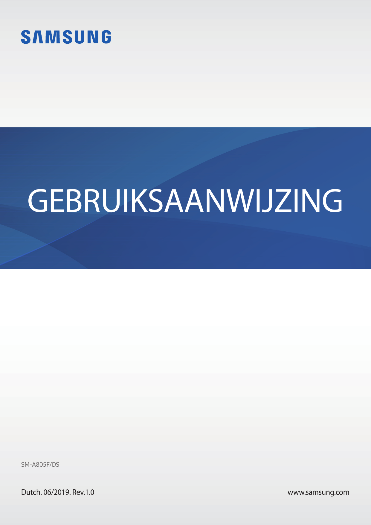 GEBRUIKSAANWIJZINGSM-A805F/DSDutch. 06/2019. Rev.1.0www.samsung.com