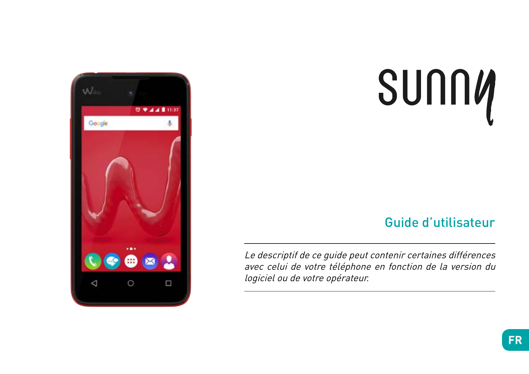 Guide d’utilisateurLe descriptif de ce guide peut contenir certaines différencesavec celui de votre téléphone en fonction de la 