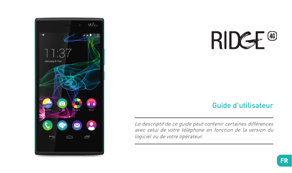 Guide d’utilisateurLe descriptif de ce guide peut contenir certaines différencesavec celui de votre téléphone en fonction de la 