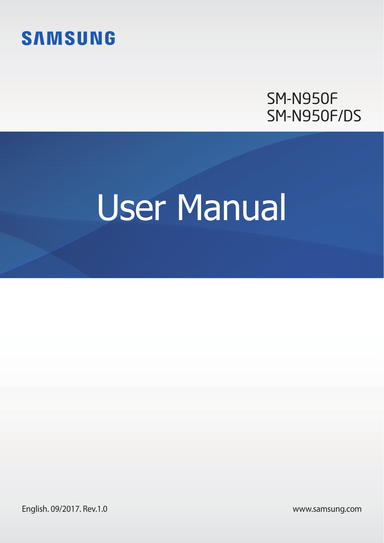 SM-N950FSM-N950F/DSUser ManualEnglish. 09/2017. Rev.1.0www.samsung.com