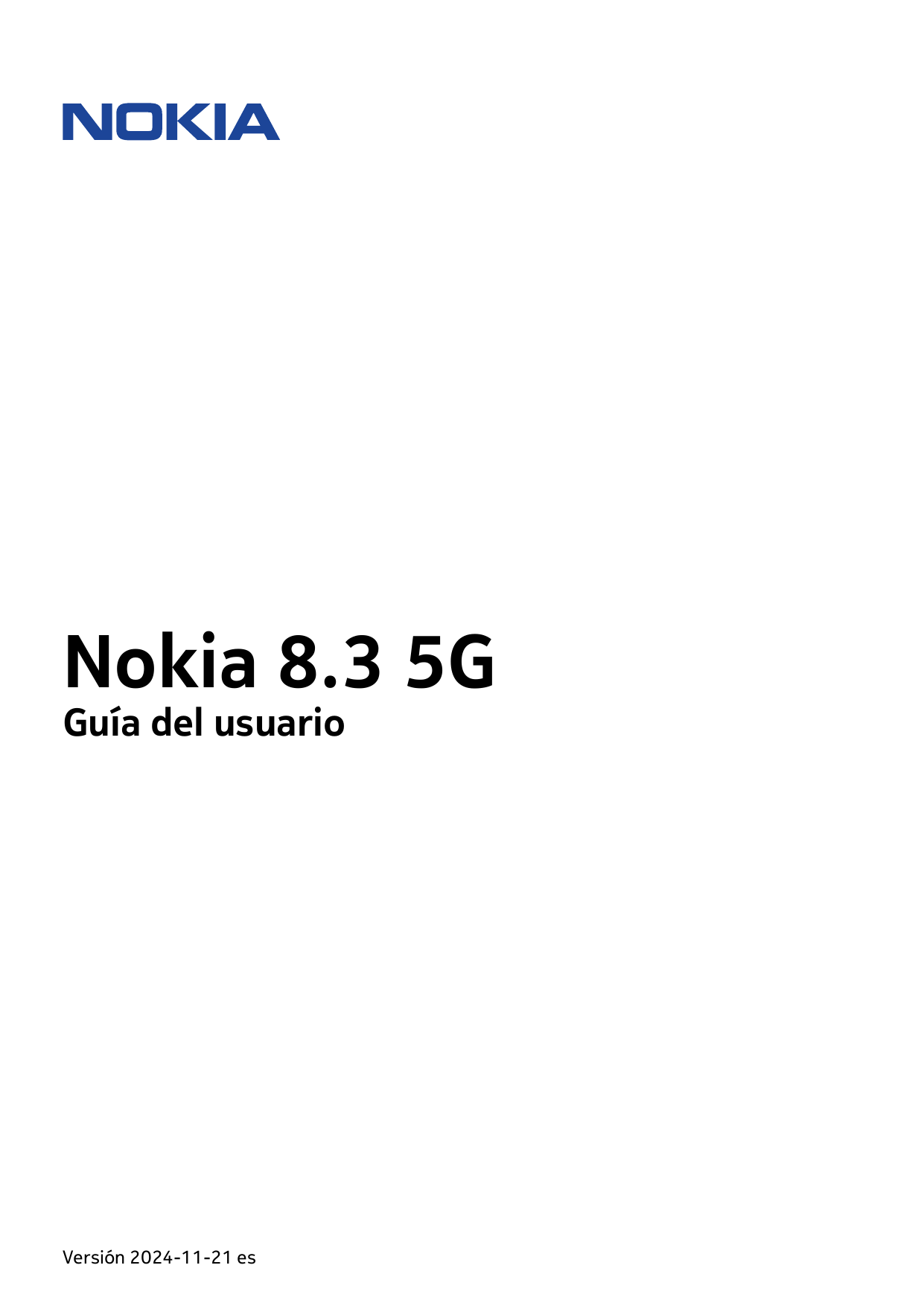 Nokia 8.3 5GGuía del usuarioVersión 2024-11-21 es