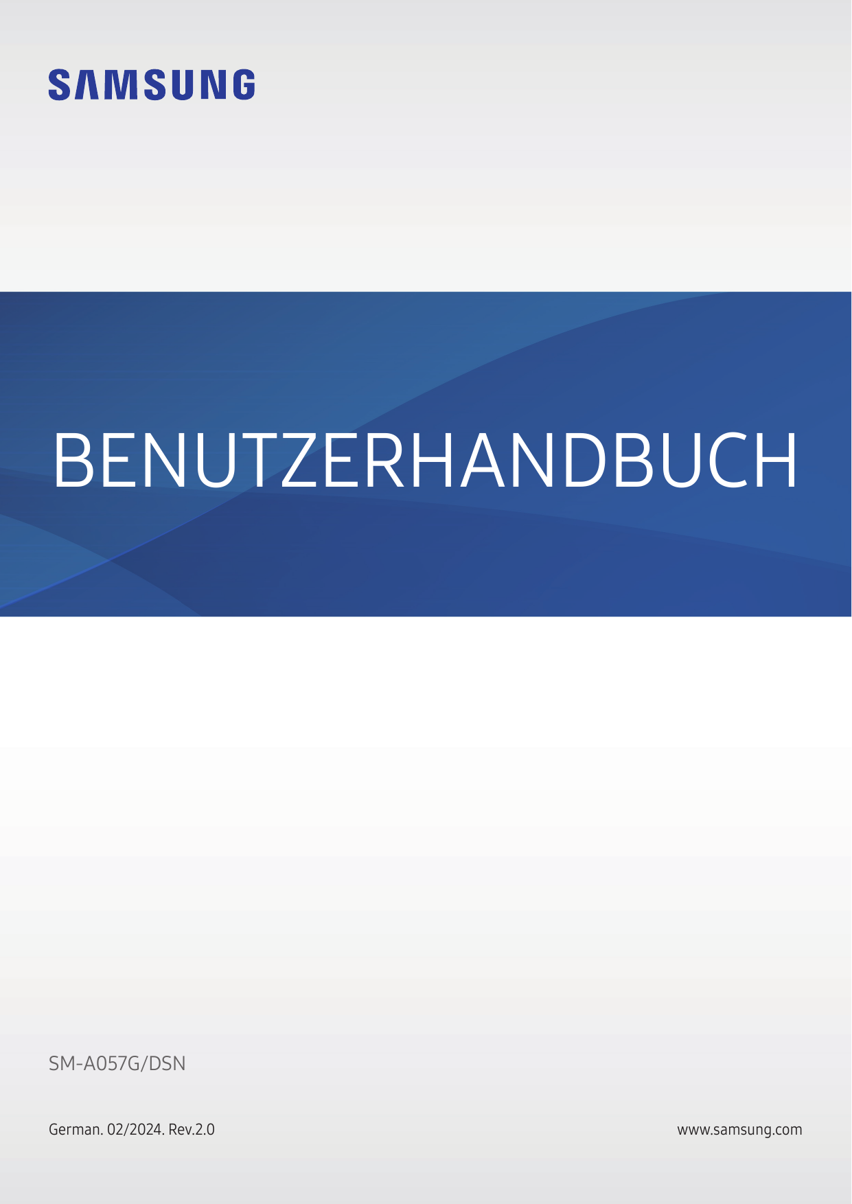 BENUTZERHANDBUCHSM-A057G/DSNGerman. 02/2024. Rev.2.0www.samsung.com