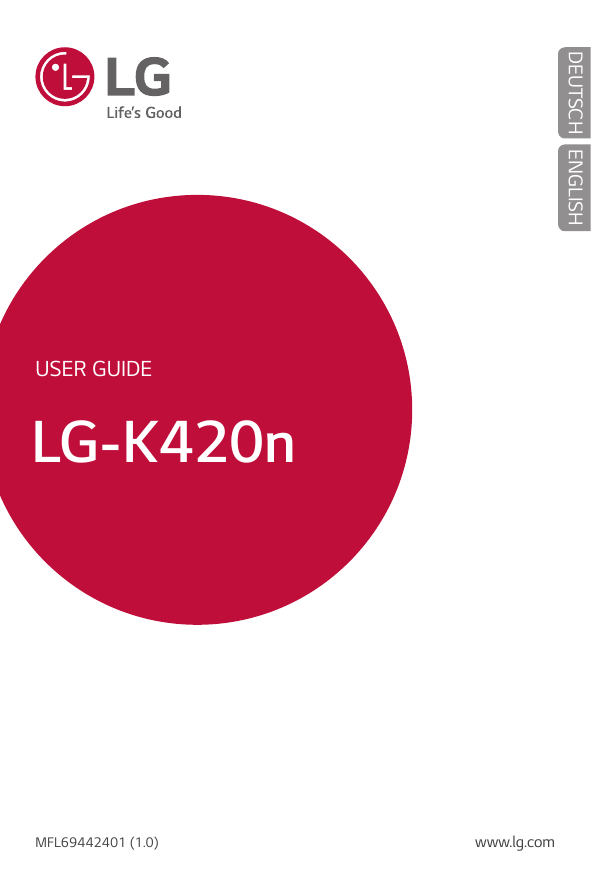 DEUTSCH ENGLISHUSER GUIDELG-K420nMFL69442401 (1.0)www.lg.com