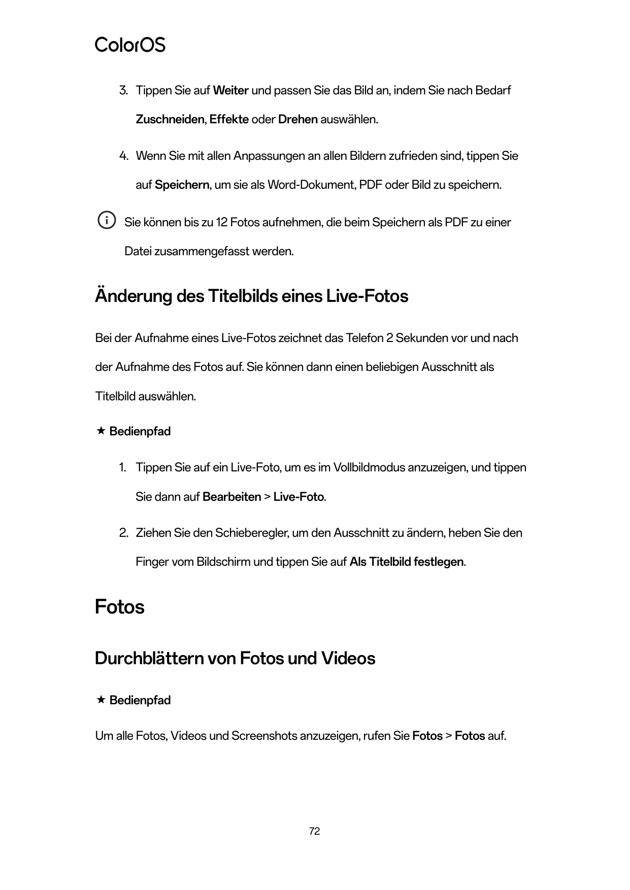 3. Tippen Sie auf Weiter und passen Sie das Bild an, indem Sie nach BedarfZuschneiden, Effekte oder Drehen auswählen.4. Wenn Sie