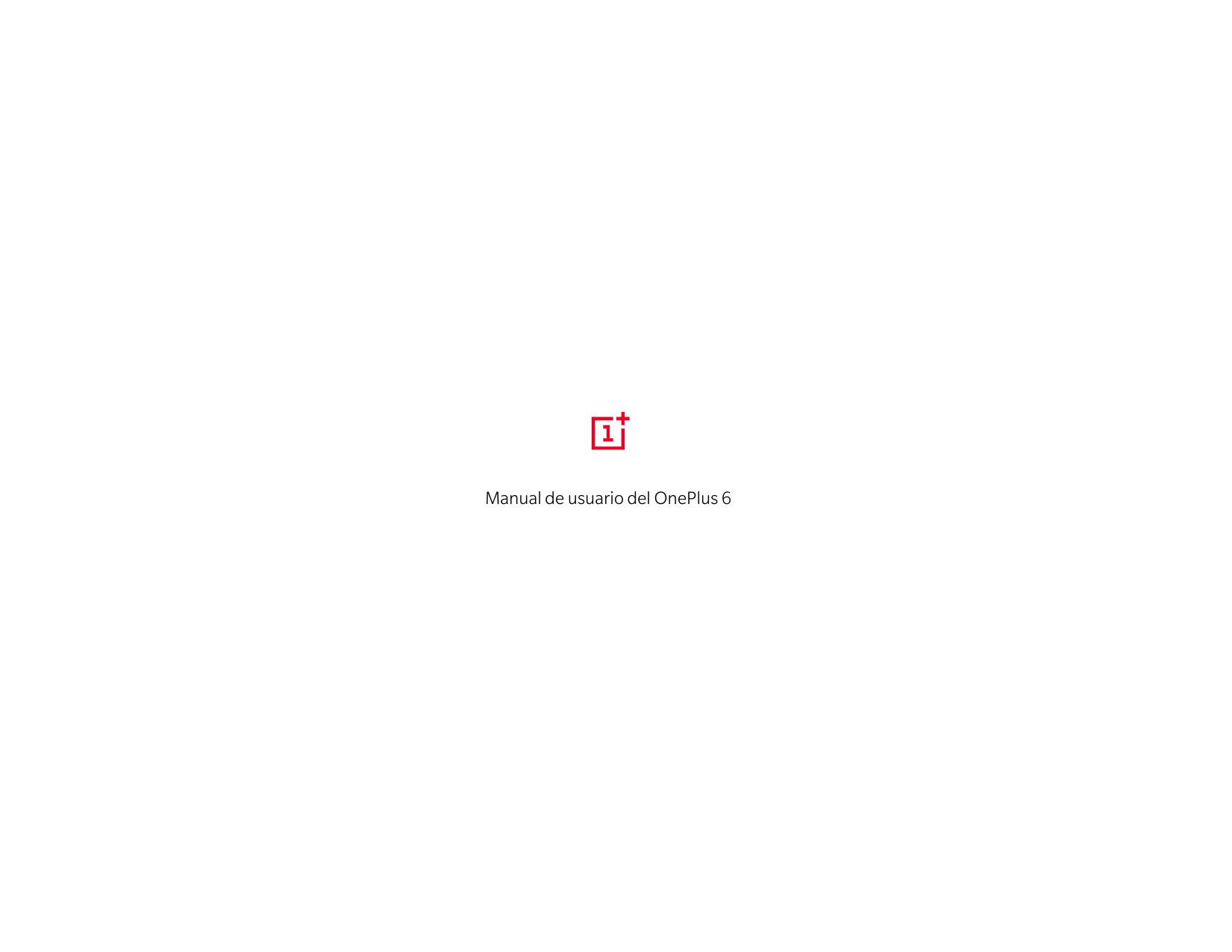 Manual de usuario del OnePlus 6