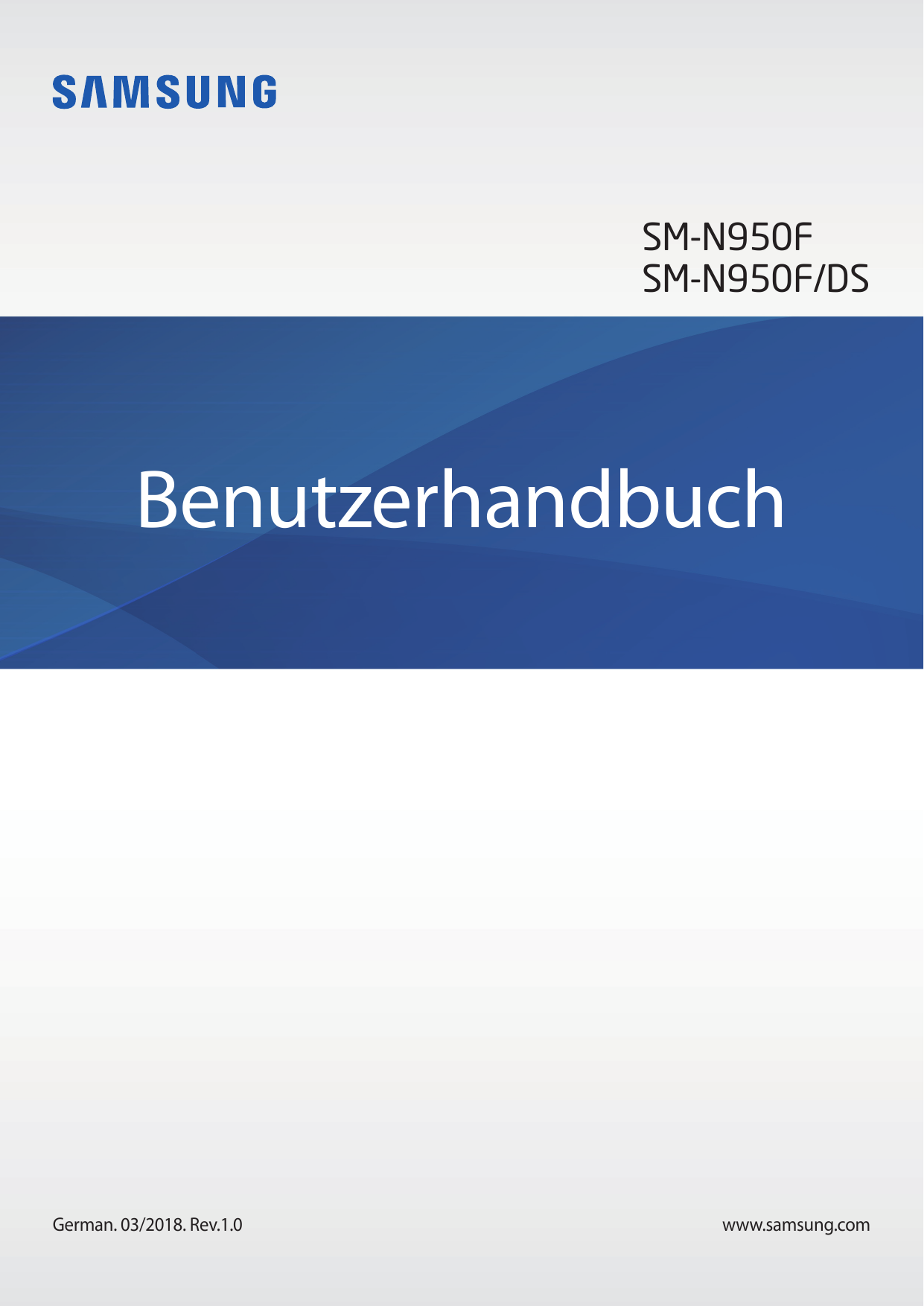 SM-N950FSM-N950F/DSBenutzerhandbuchGerman. 03/2018. Rev.1.0www.samsung.com