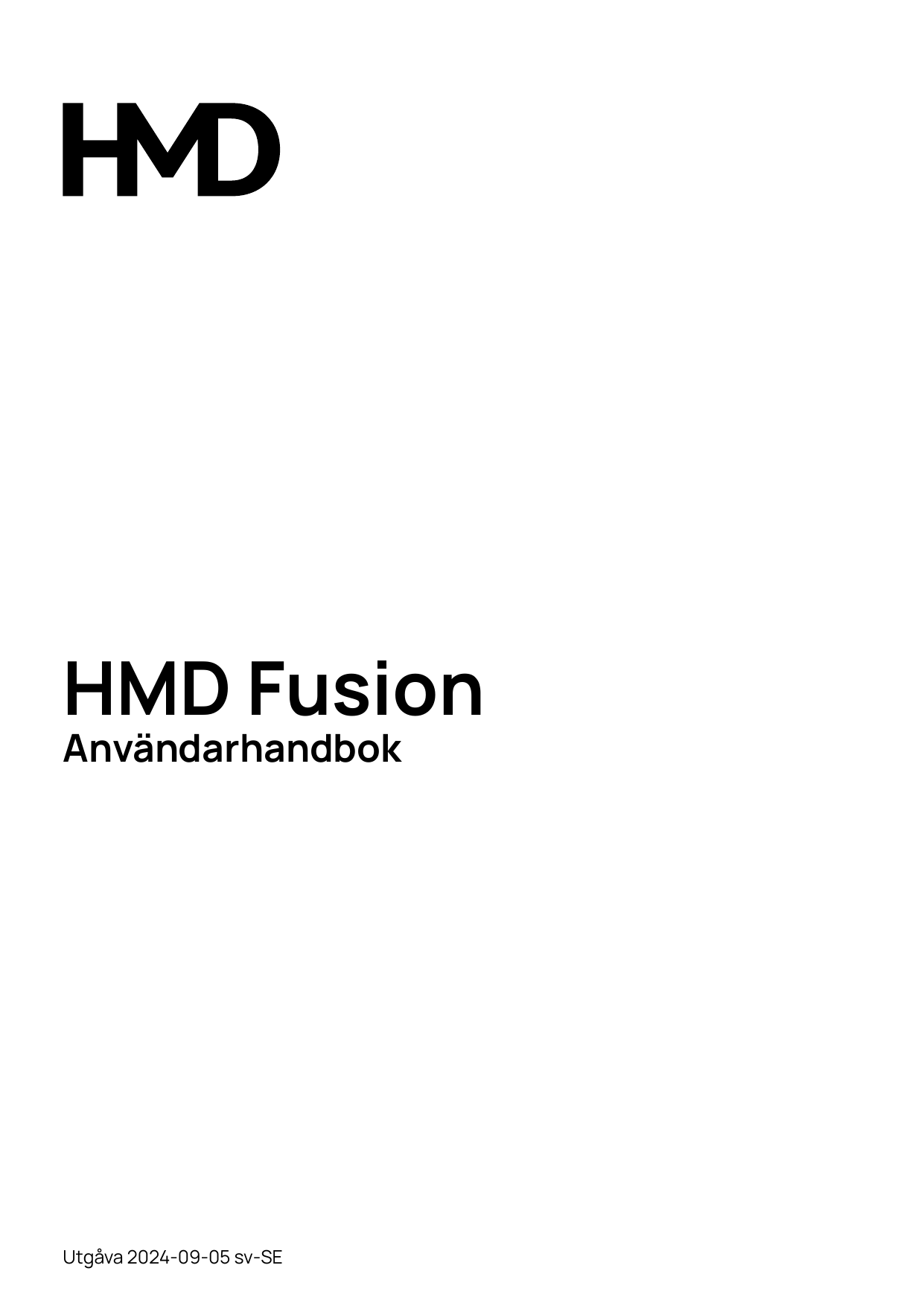 HMD FusionAnvändarhandbokUtgåva 2024-09-05 sv-SE