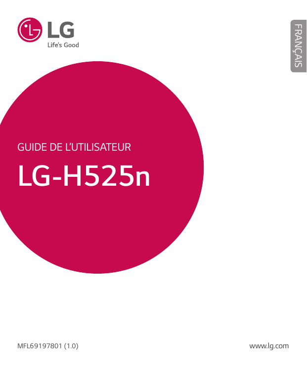 FRANÇAISGuide de l’utilisateurLG-H525nMFL69197801 (1.0)www.lg.com