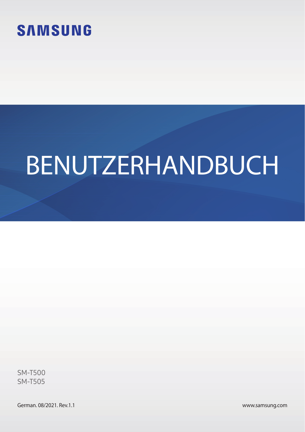 BENUTZERHANDBUCHSM-T500SM-T505German. 08/2021. Rev.1.1www.samsung.com