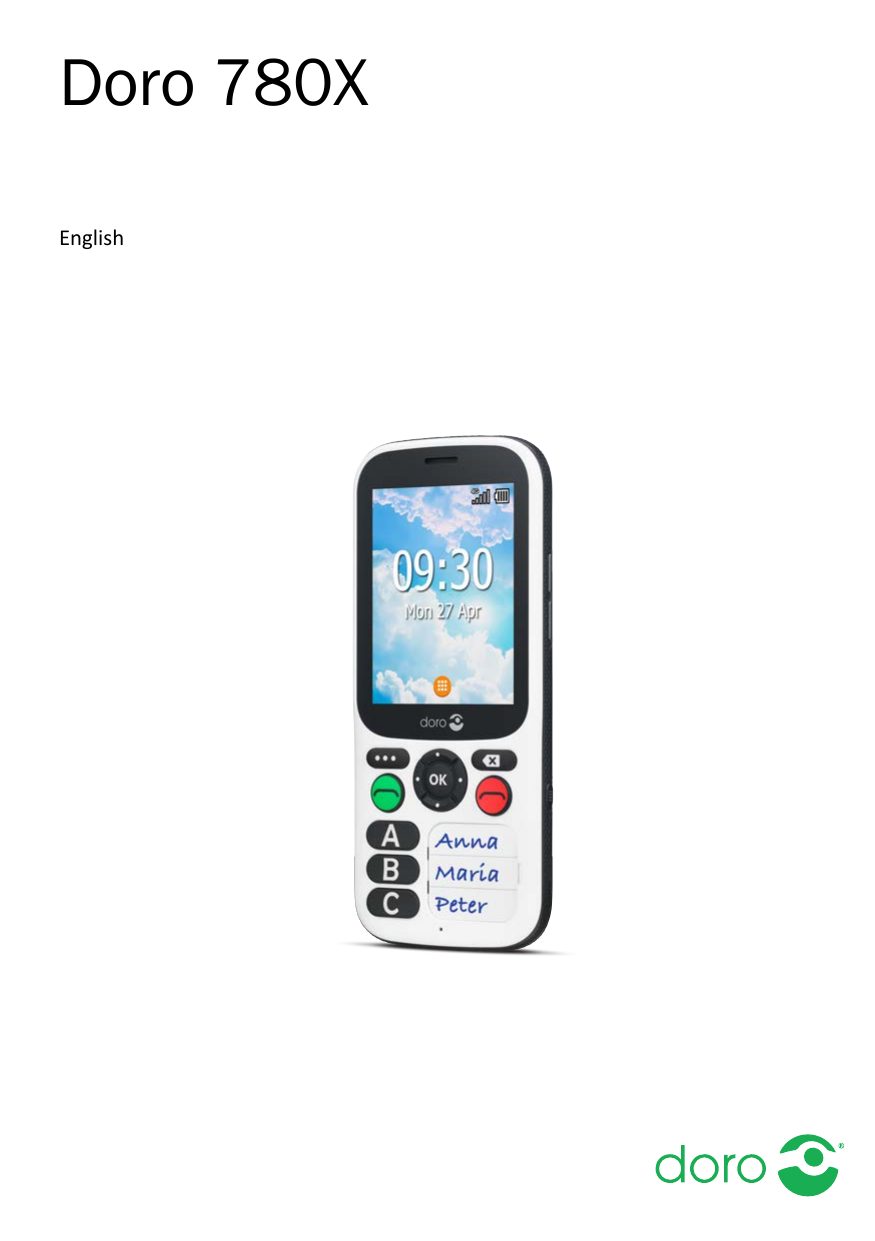 Doro 780XEnglish