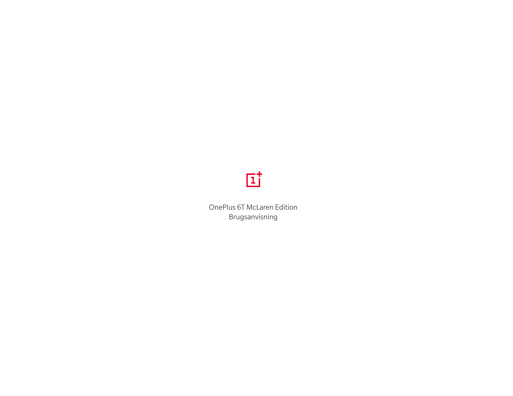 OnePlus 6T McLaren EditionBrugsanvisning