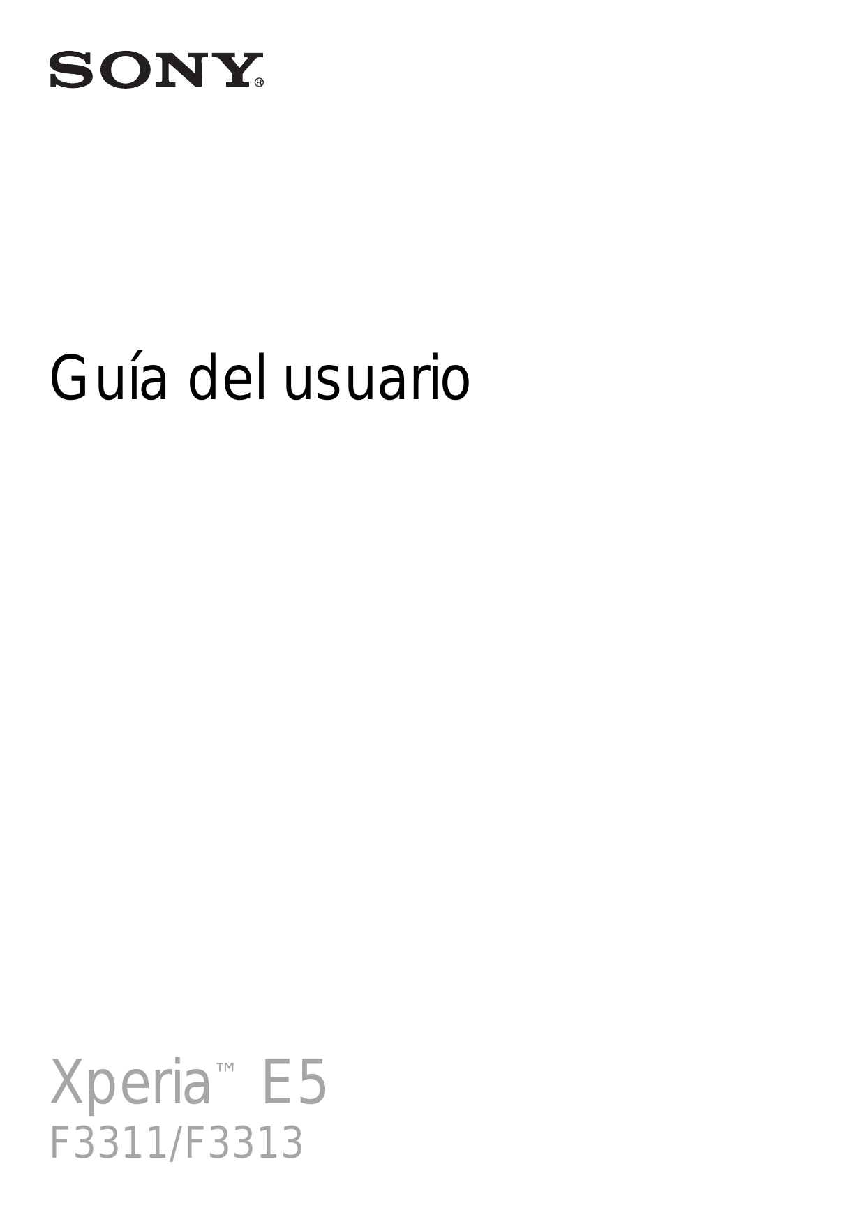 Guía del usuarioXperia™ E5F3311/F3313