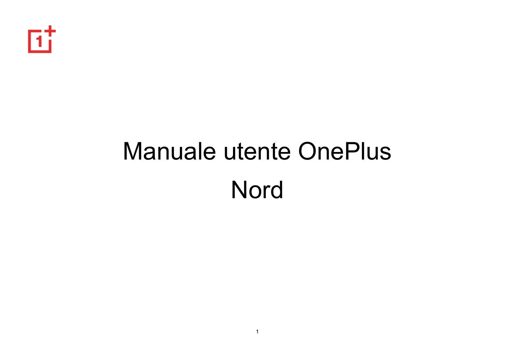 Manuale utente OnePlusNord1