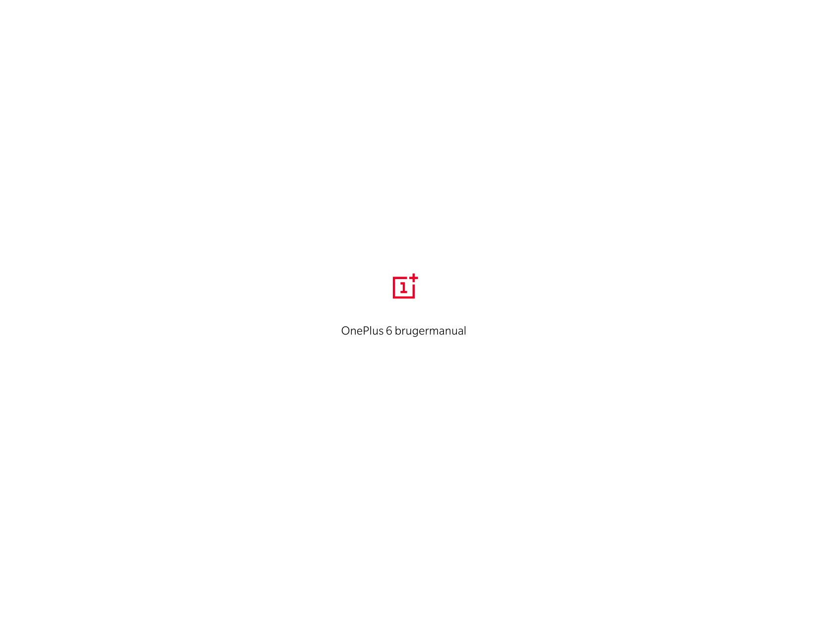 OnePlus 6 brugermanual