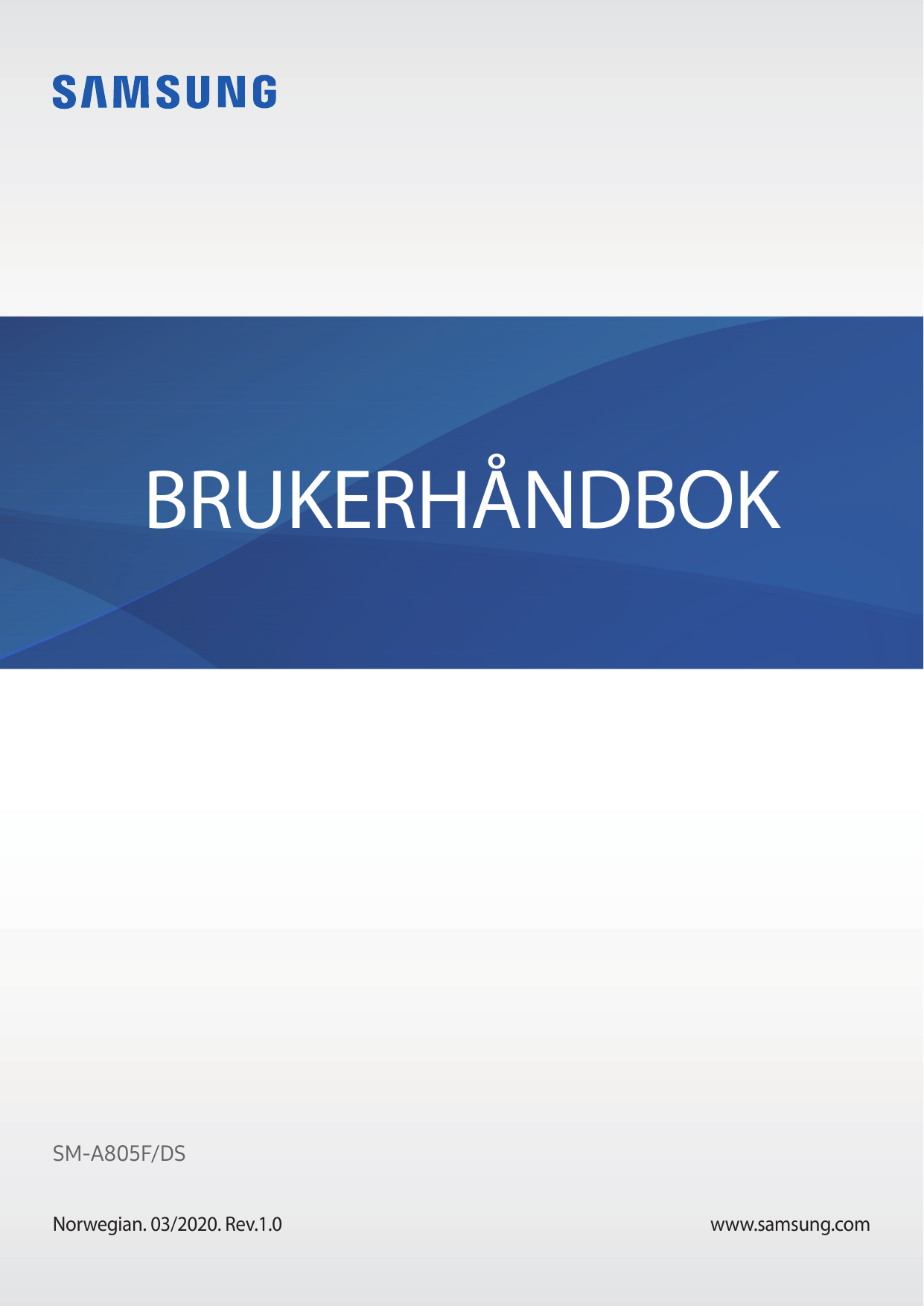 BRUKERHÅNDBOKSM-A805F/DSNorwegian. 03/2020. Rev.1.0www.samsung.com